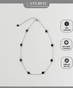 Dây chuyền bạc Circles choker