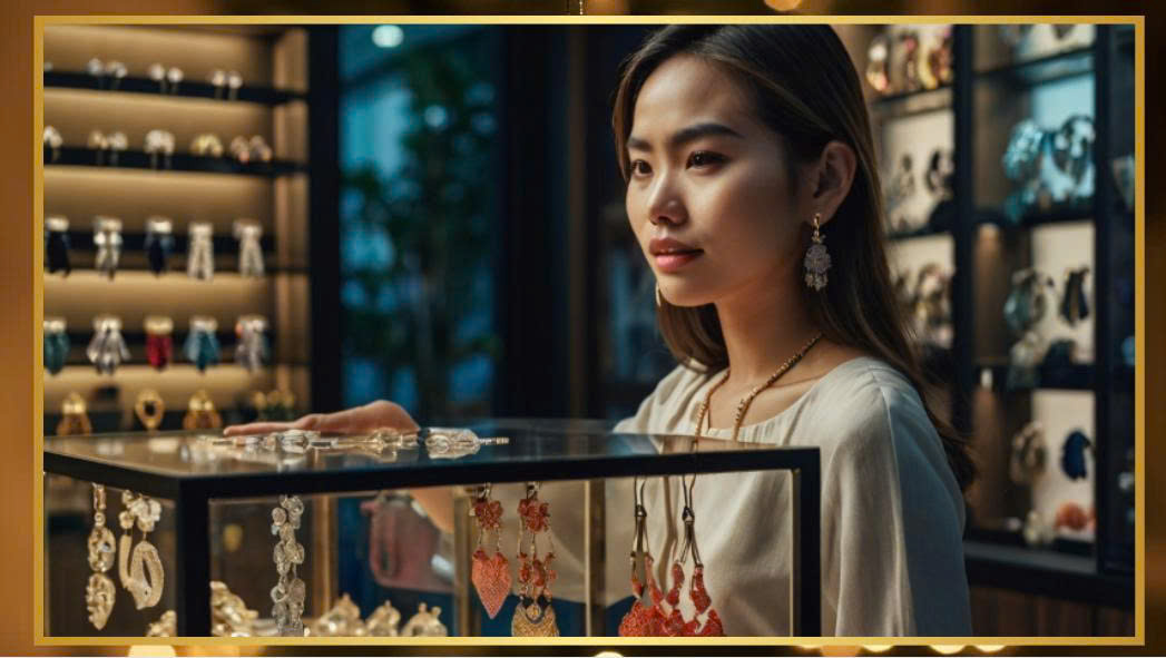 Phối bông tai 2 bên khác nhau cá tính